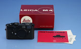 LEICA LEITZ M4 10400 WETZLAR BLACK CHROME CAMERA BODY +PAPERS +BOX NEW OLD STOCK