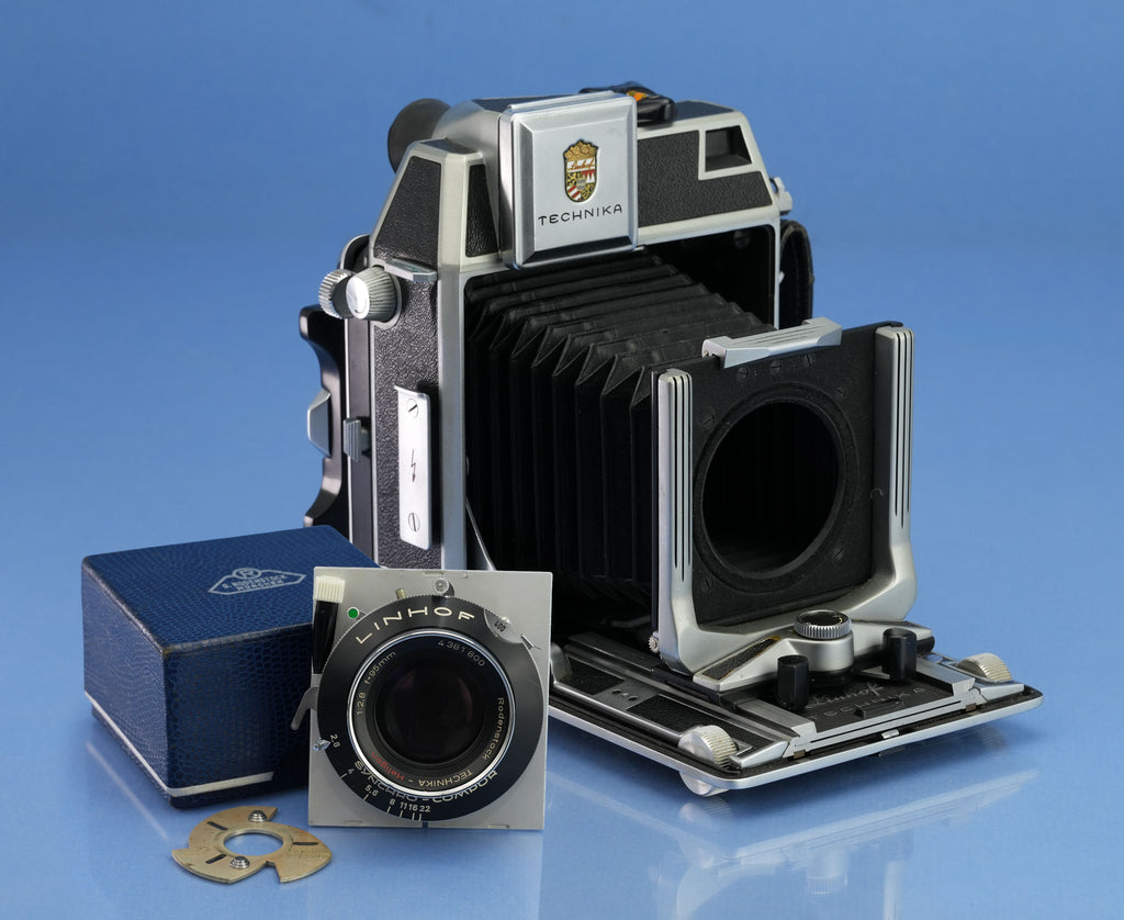 LINHOF SUPER TECHNIKA 3 6x9 CAMERA +RODENSTOCK HELIGON 95MM F2.8 LENS +BOX +CAM