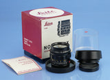 LEICA 11820 50MM NOCTILUX F1.2 VINTAGE M LENS +BOX +SHADE +PAPERS MINT! WOW!