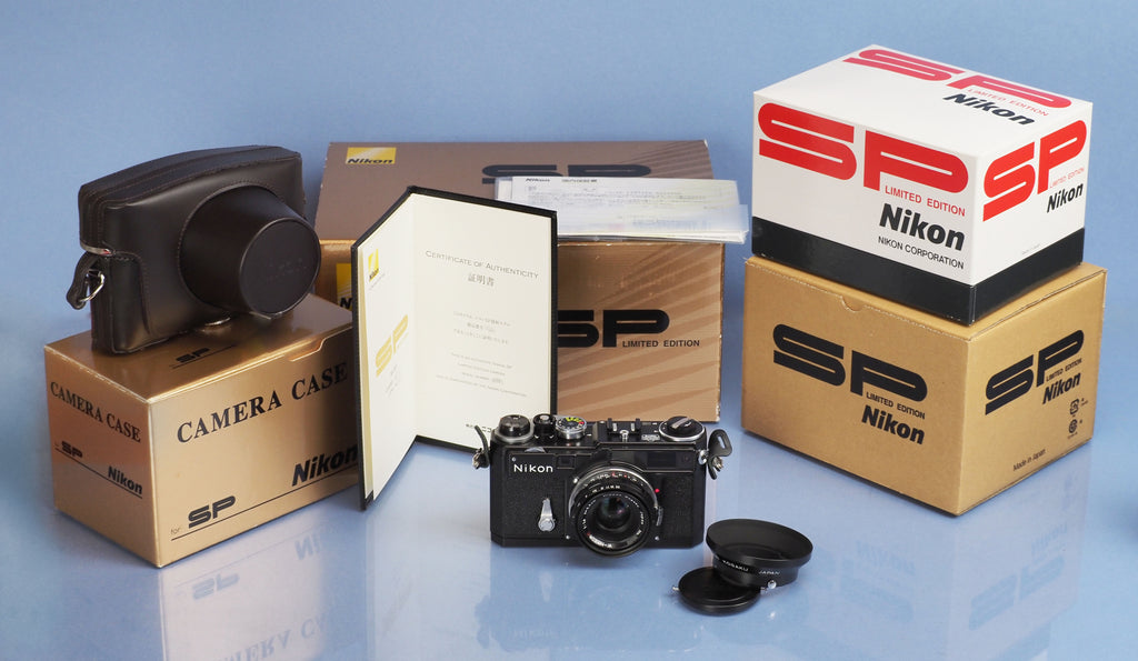 NIKON SP BLACK PAINT LIMITED EDITION BLACK PAINT CAMERA +BOX +35MM F1.8 LENS NEW