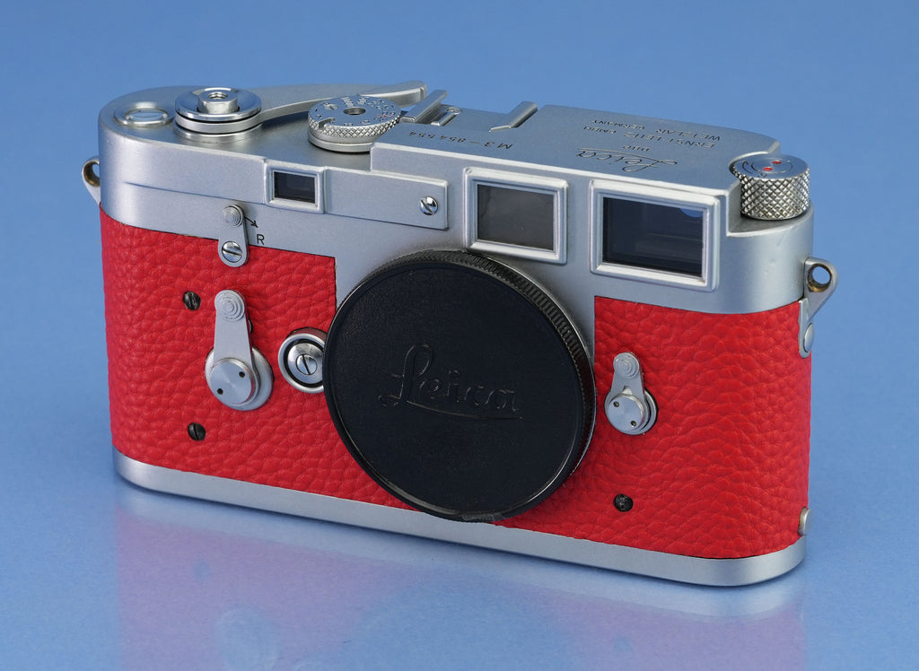 LEICA LEITZ M3 DS 10150 IGEMO CHROME CAMERA BODY TRANSITIONAL #854554 SERVICED!