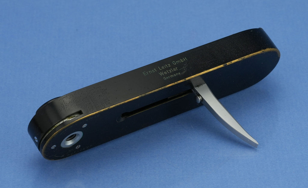 LEICA LEITZ MP-118 ORIGINAL 1957 SCHWARZE LACKIERUNG IMOOP ENTFERNUNGSFONKAMERA + PAPIERE!