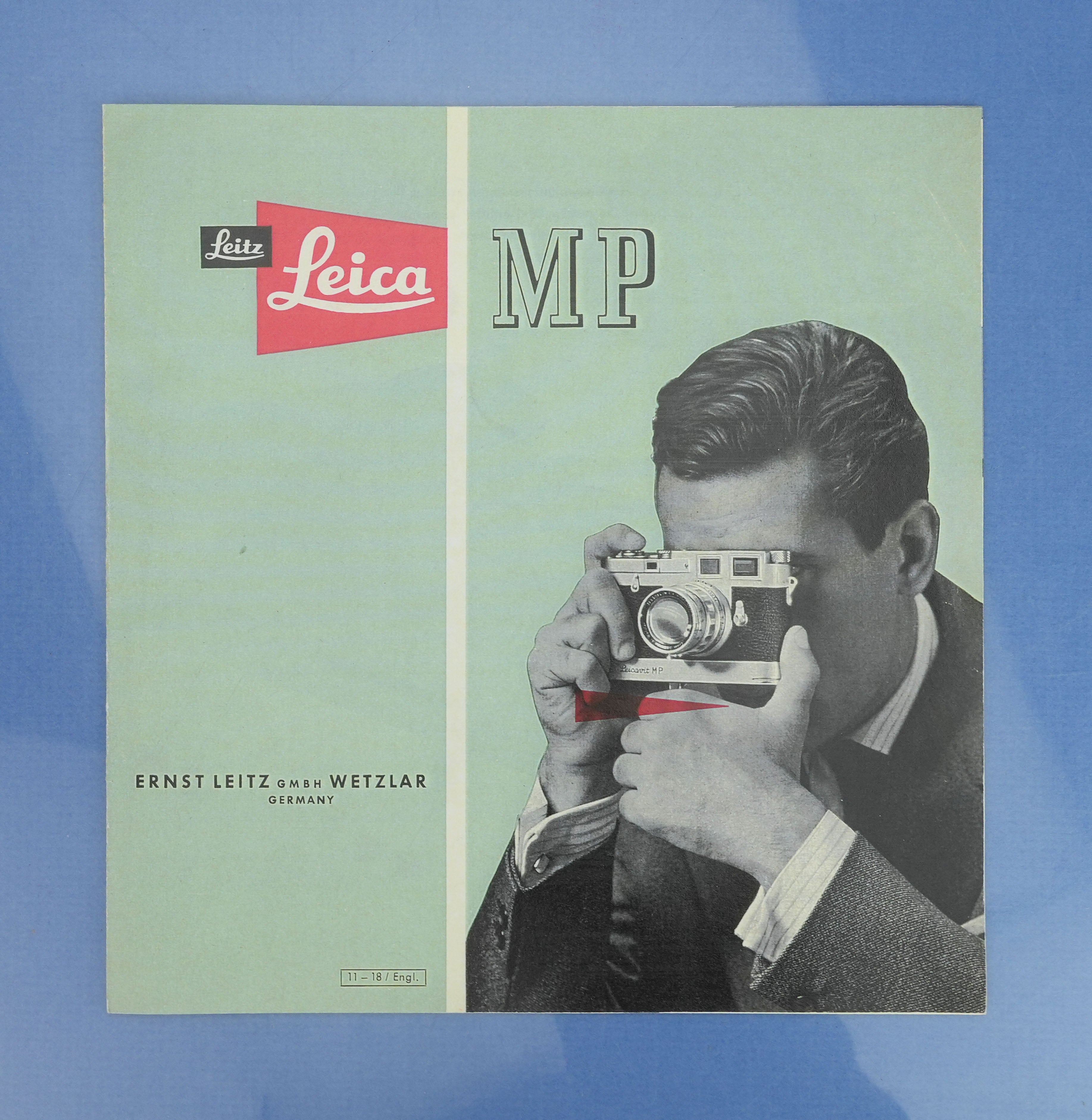 LEICA LEITZ MP-118 ORIGINAL 1957 SCHWARZE LACKIERUNG IMOOP ENTFERNUNGSFONKAMERA + PAPIERE!