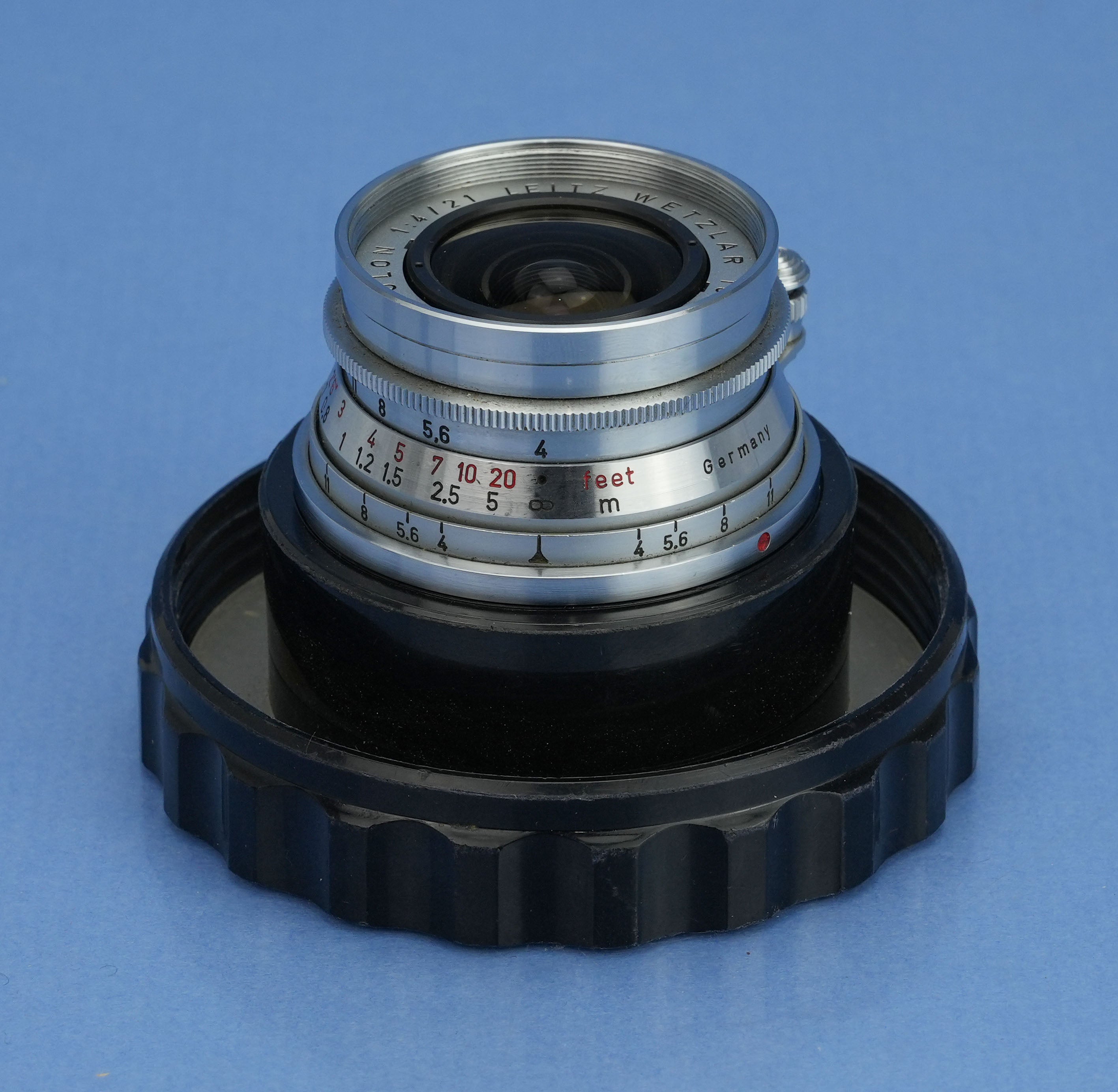 LEICA SUPER-ANGULON 21MM F4 CHROM M 11102 OBJEKTIV + DECKEL + IWKOO GEGENBLENDE + FINGERSET!