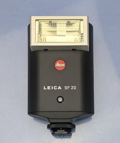 LEICA LEITZ SF-20 14414 BLACK CAMERA FLASH +14417 DIFFUSER