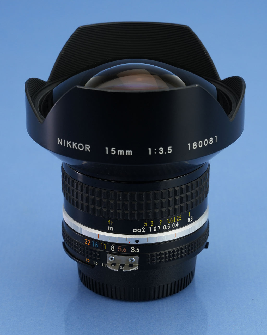 NIKON NIKKOR 15MM F3.5 AI-S AIS RECTILINEAR ULTRA WIDE LENS +CAPS +FILTER MINT