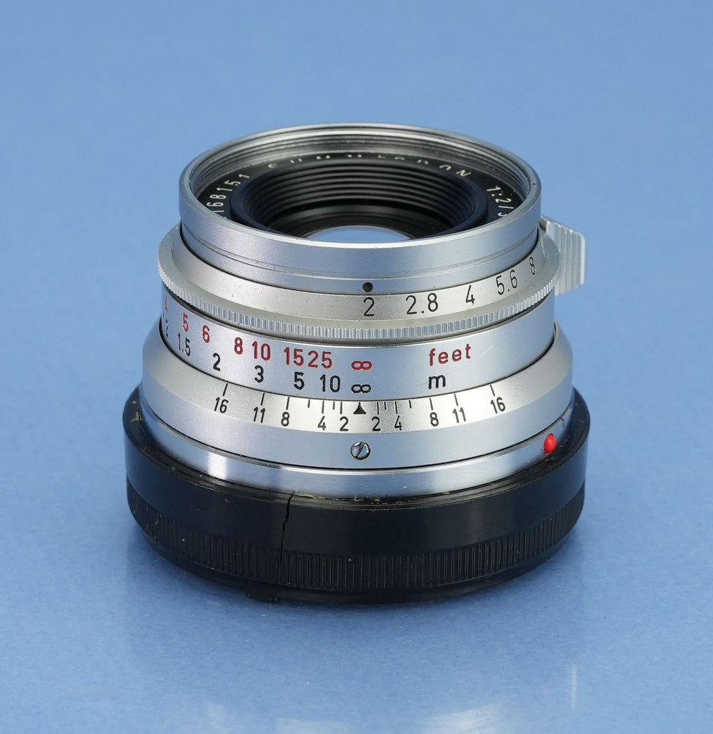 LEICA LEITZ SUMMICRON 35MM F2 M 11308 8 ELEMENT 1ST VERSION CANADA LENS +CAPS