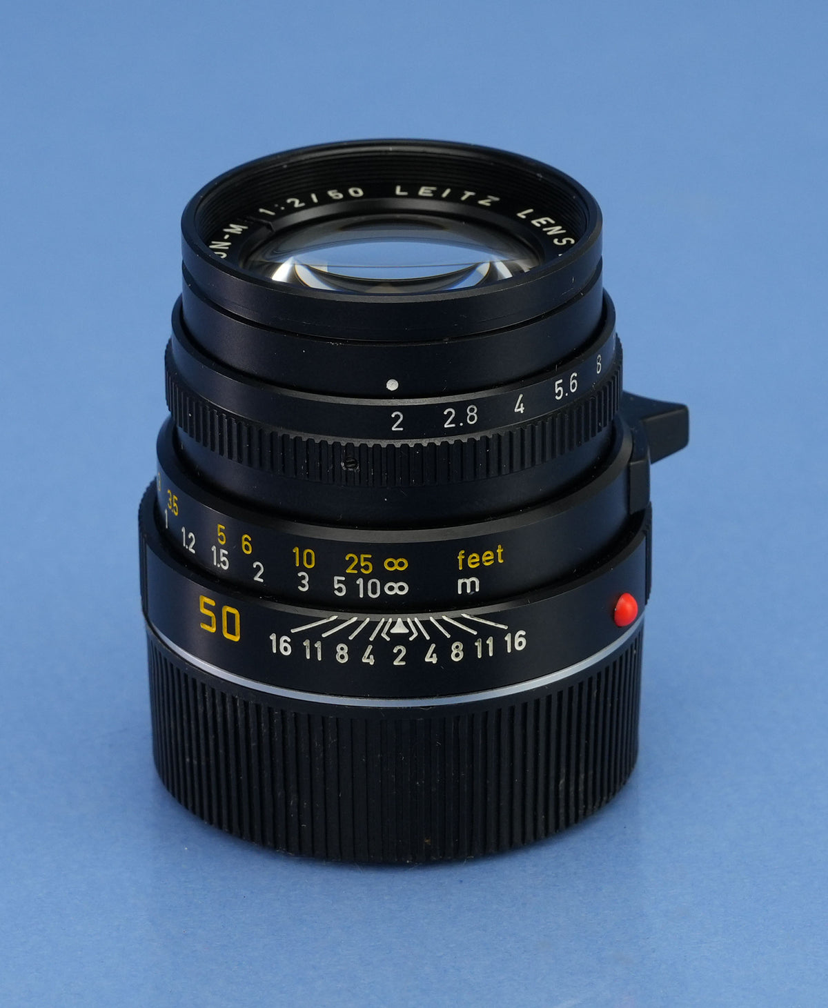 LEICA 50MM SUMMICRON-M F2 70 JAHRE 1913-1983 11819 LENS +BOX +SHADE RARE