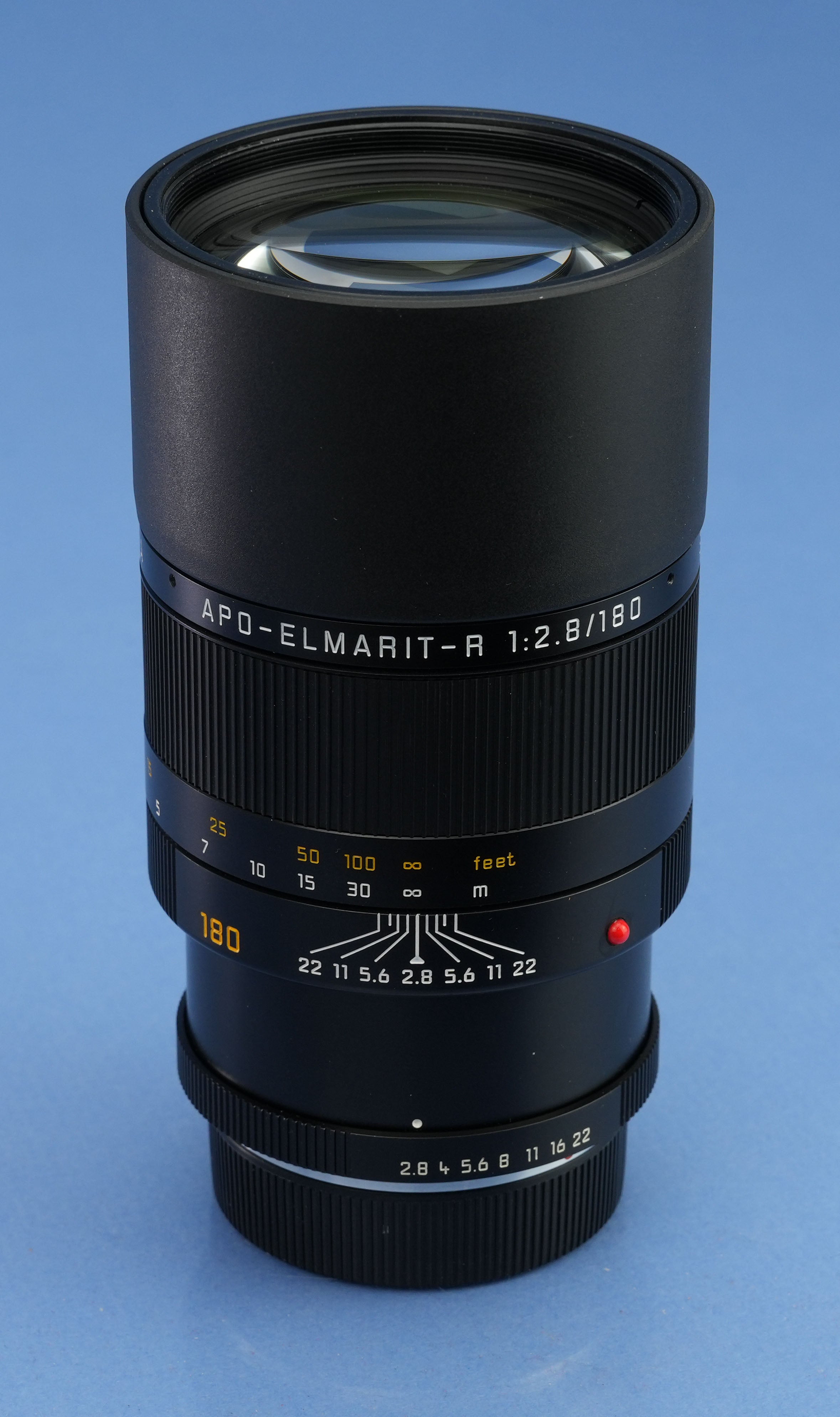 LEICA LEITZ 11273 APO-ELMARIT-R 180MM F2.8 R ROM LENS +BOX +CAPS +E67 UVa MINT!x