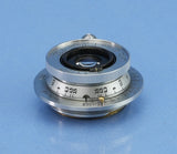 LEICA LEITZ 35MM ELMAR F3.5 CHROME SCREW MOUNT LTM SM LENS +CAP +CONTAINER NICE!