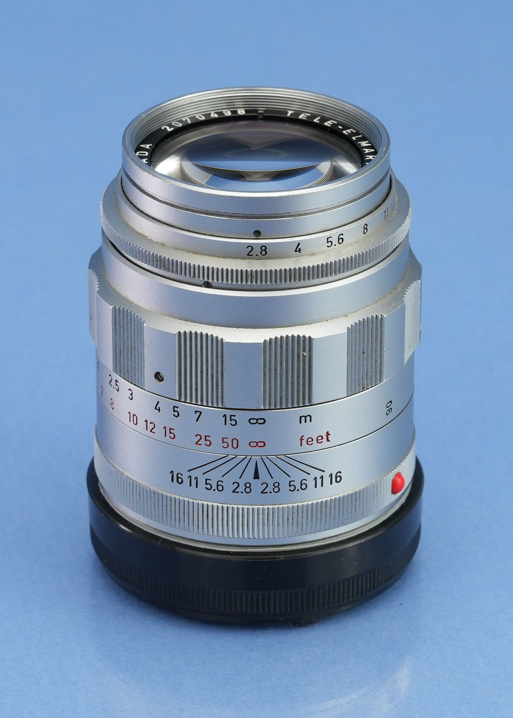 LEICA 90MM TELE-ELMARIT M F2.8 1ST V FAT CHROME 11800 M LENS +CAPS +12575N SHADE