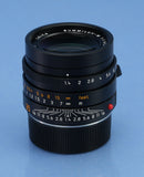 LEICA 35MM SUMMILUX-M FLE F1.4 6BIT 11663 ASPH BLACK M LENS +BOX +SHADE MINT!