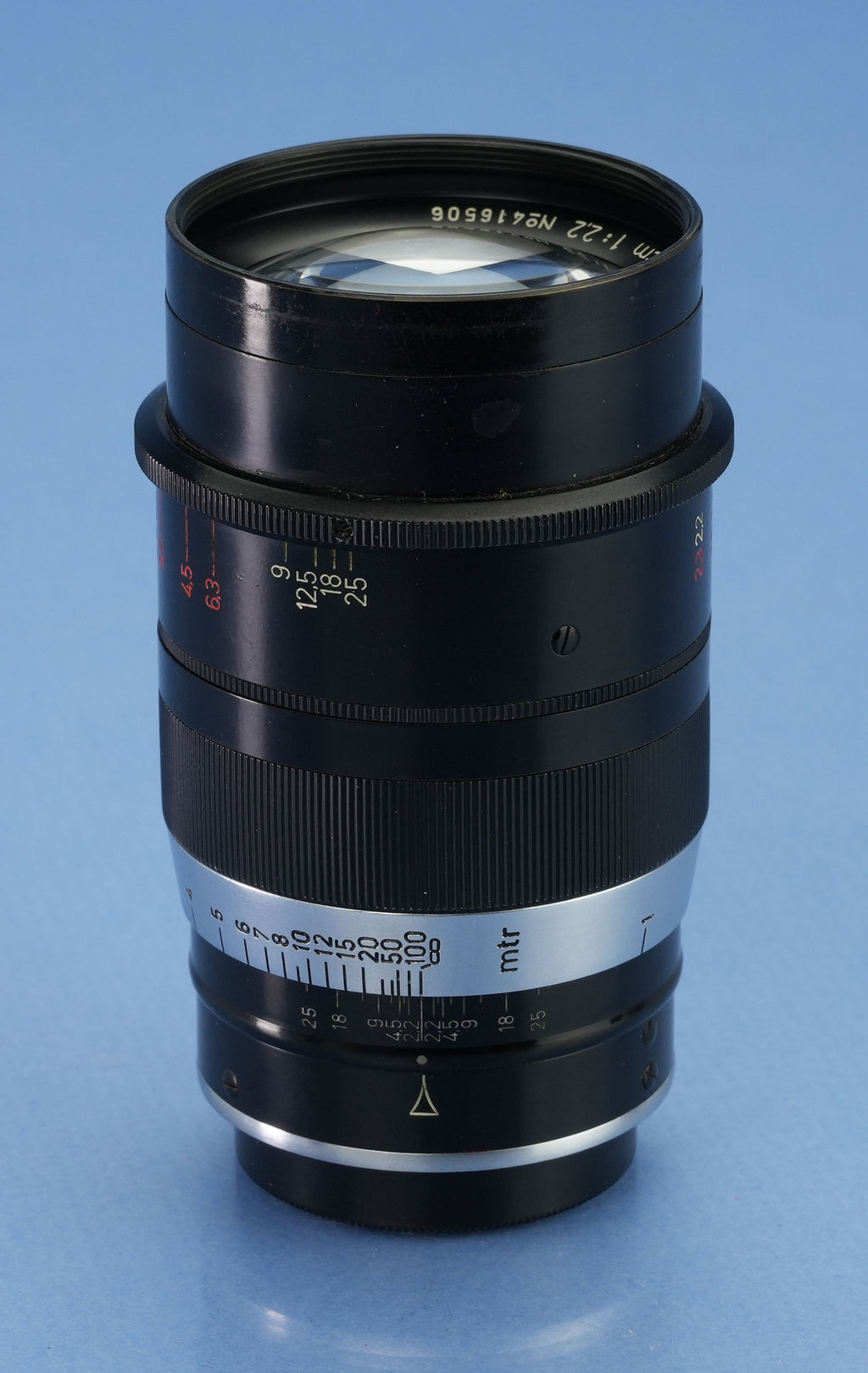 LEICA LEITZ 90MM THAMBAR F2.2 BLACK PAINT LENS +CENTER FILTER +HOOD +CAPS +BOX