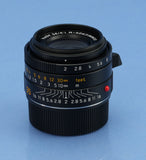 LEICA 35MM SUMMICRON-M F2 ASPH VERSION II 11708 BLACK 6 BIT M LENS +BOX NICE!