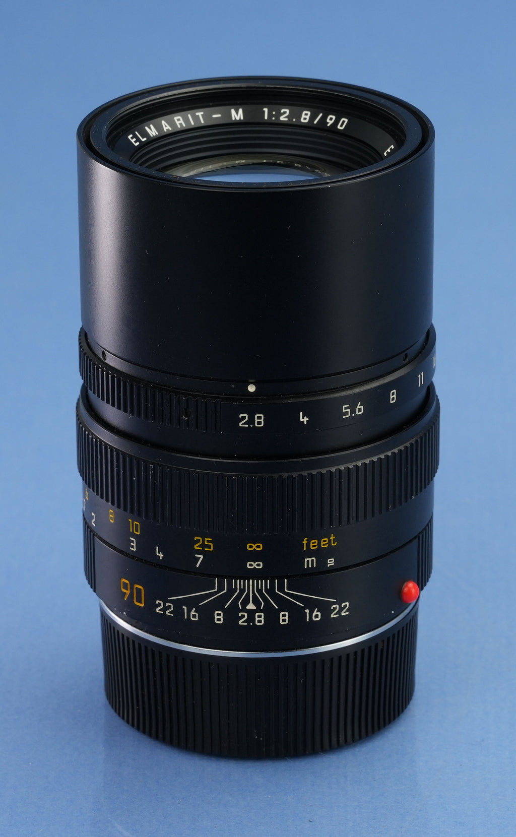 LEICA LEITZ ELMARIT-M 90MM F2.8 BLACK 11807 M TELE PHOTO LENS. LAST VERSION +UVa