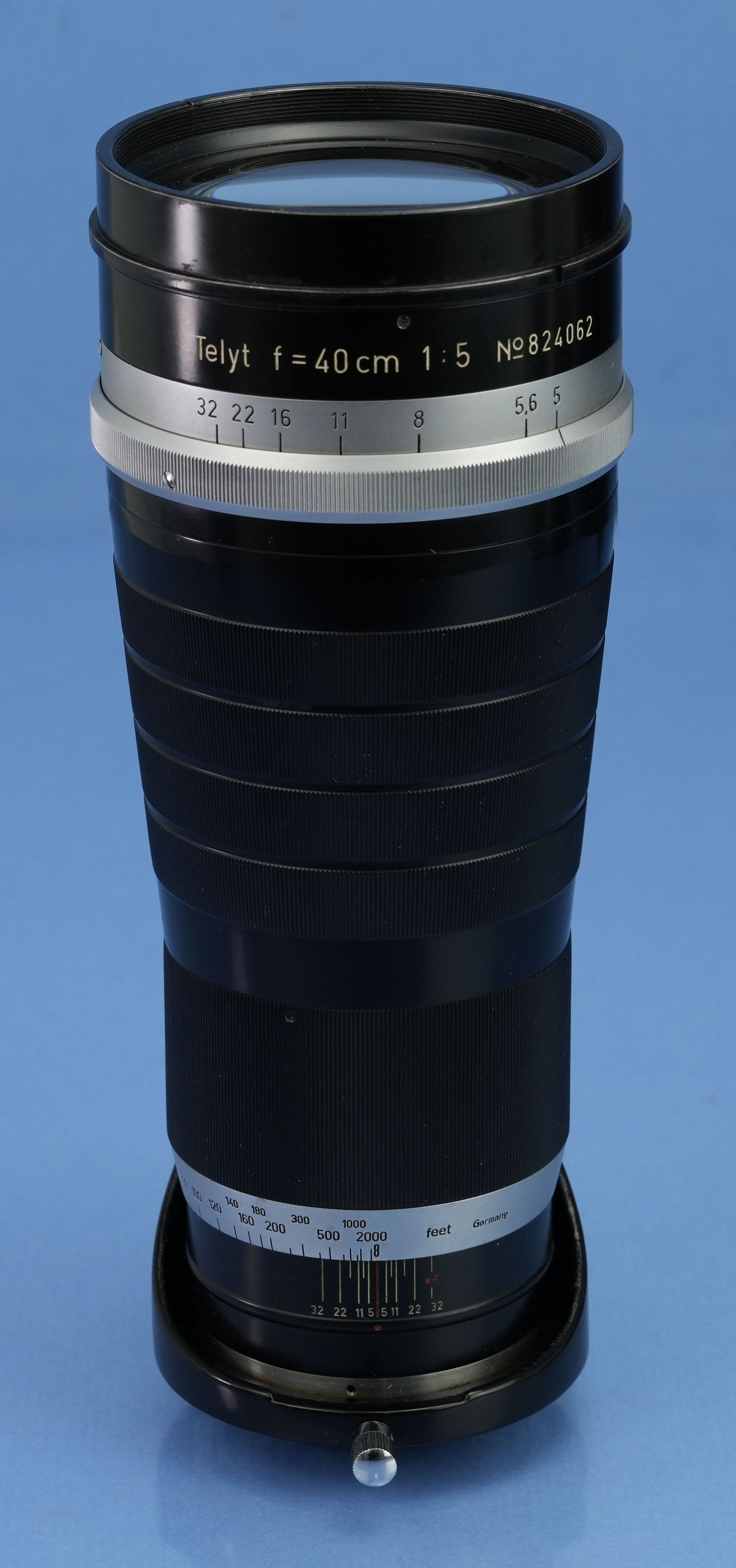 LEICA LEITZ 400MM TELYT F5 VERSION 1 VISOFLEX TLCOO LENS +SHADE +