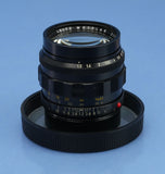 LEICA 11820 50MM NOCTILUX F1.2 VINTAG LENS +SHADE +BOX RARE 1st BATCH THICK RIM