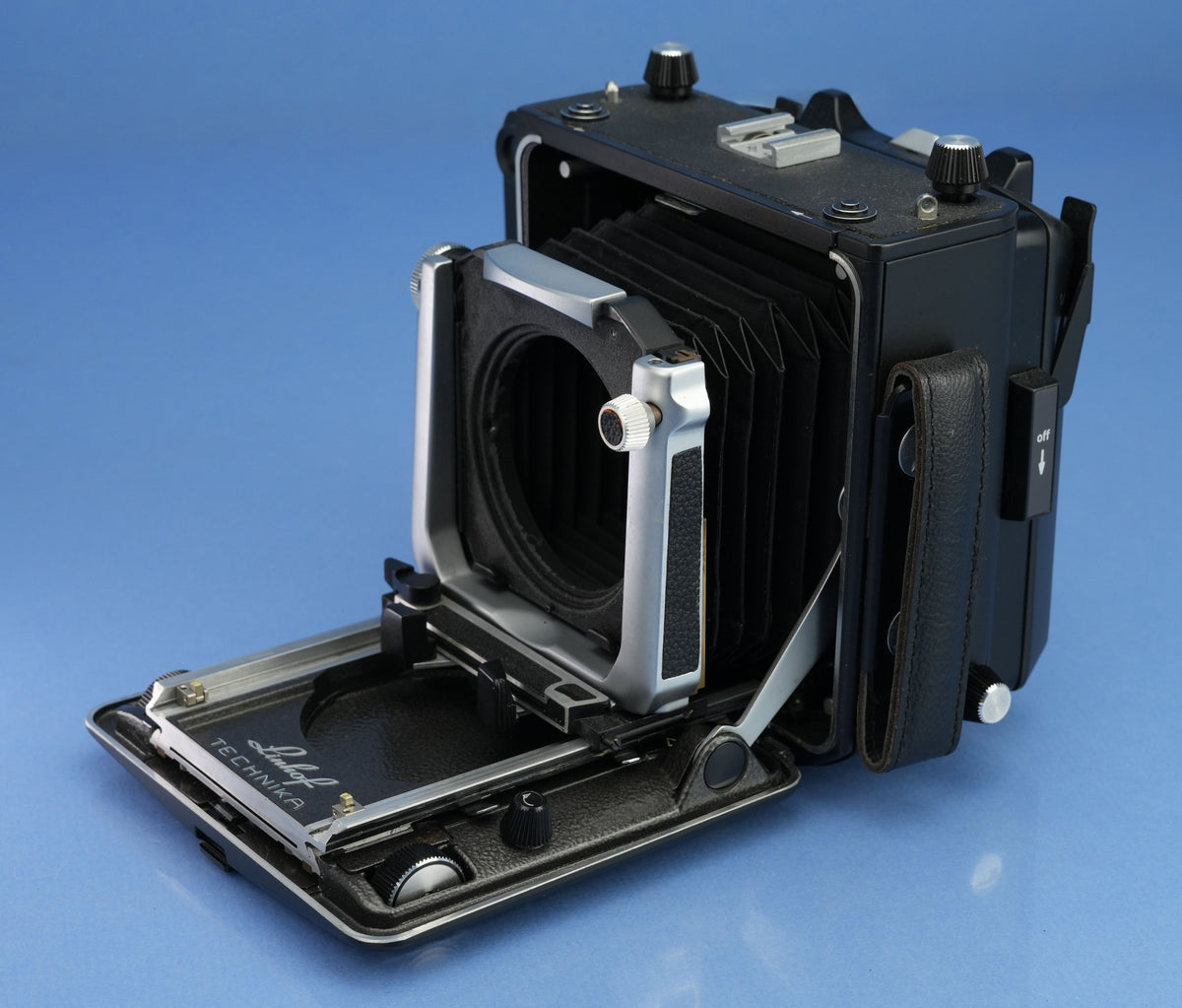 LINHOF MASTER TECHNIKA 2x3 BLACK LARGE FORMAT VIEW CAMERA. BLACK FINISH RARE!