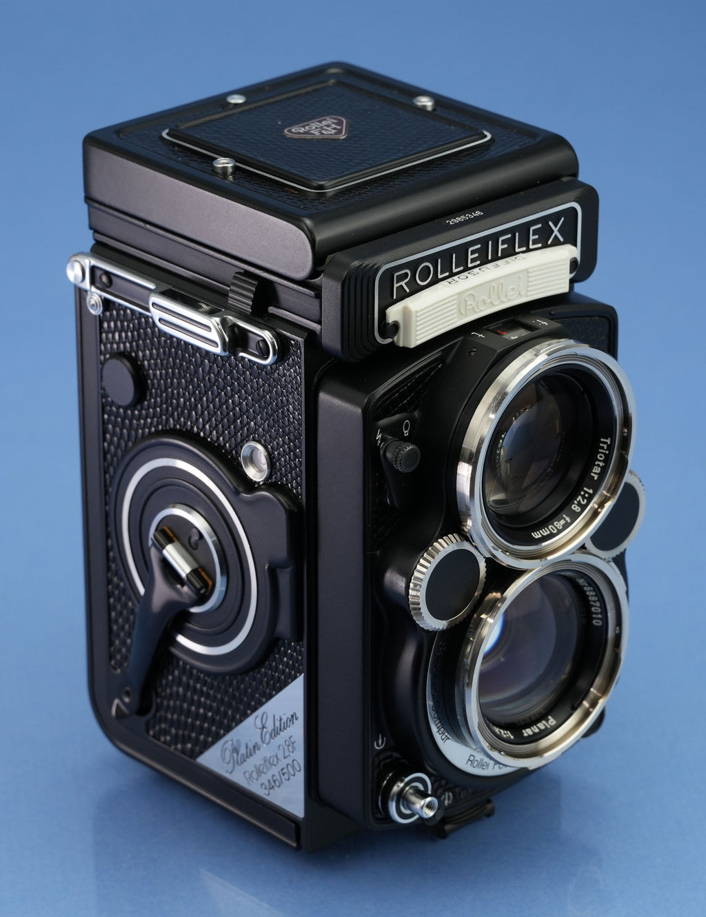 ROLLEI ROLLEIFLEX 2.8F HFT PLANAR PLATIN PLATINUM LIMITED TLR-KAMERA NEUWERTIG UND SELTEN!