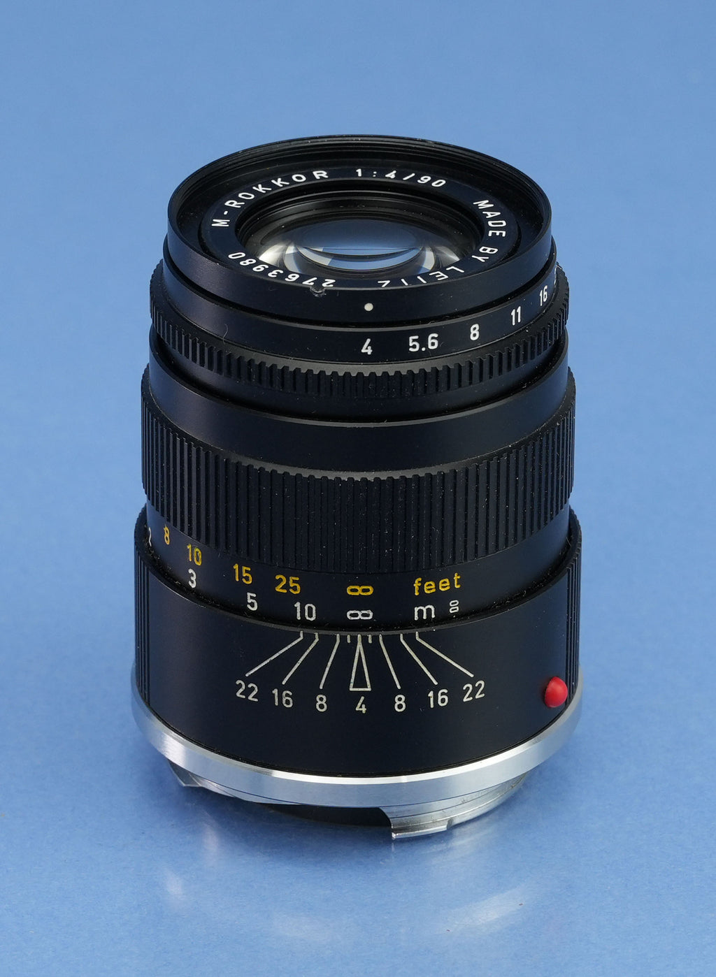 LEICA LEITZ 90MM M-ROKKOR ELMAR-C F4 GERMANY MADE CL 11540 M LENS +12517 SHADE +