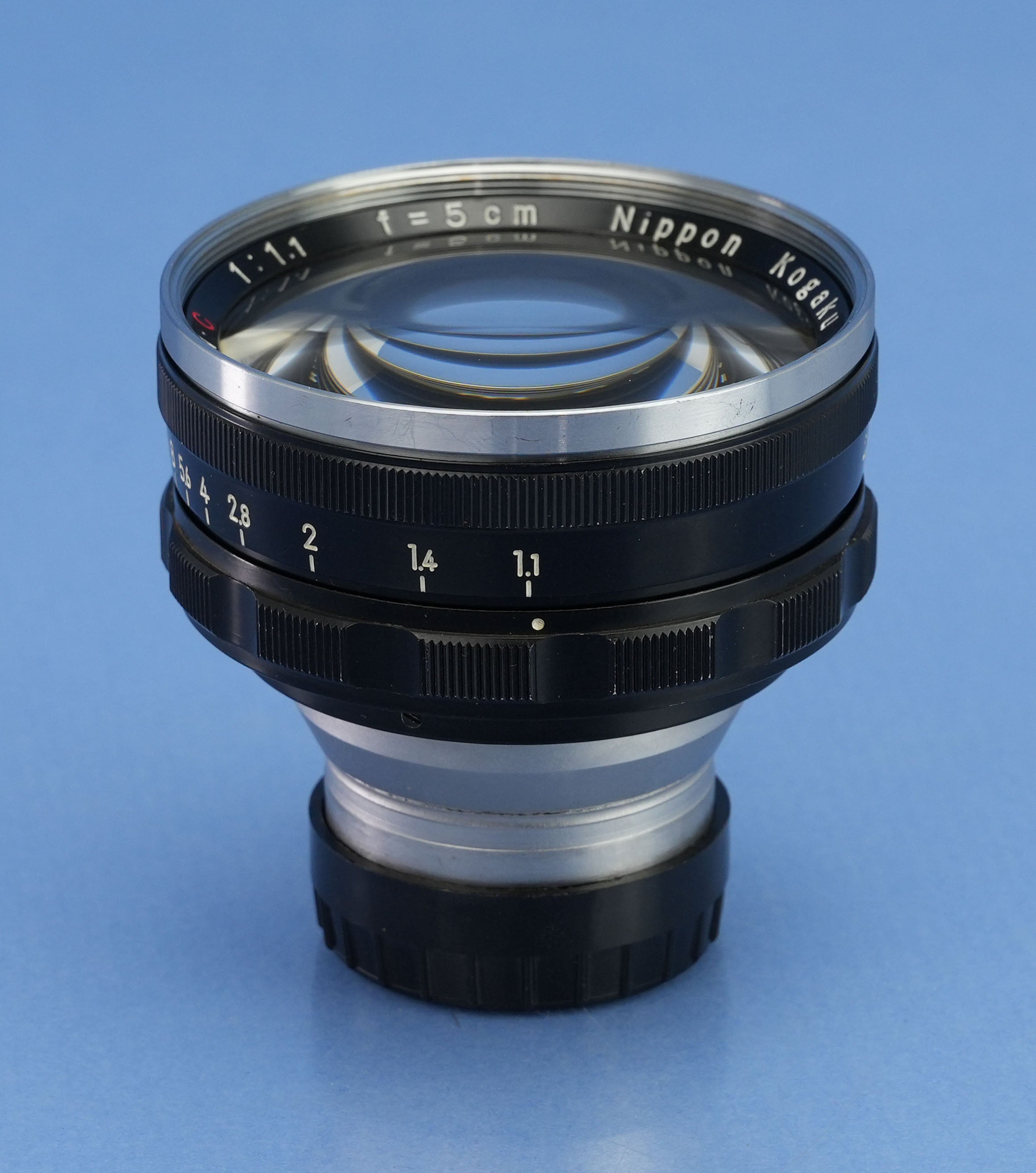 NIKON NIKKOR-N .C 50MM F1.1 NOCTILUX S INTERNAL MOUNT BLACK LENS +CAPS +RARE