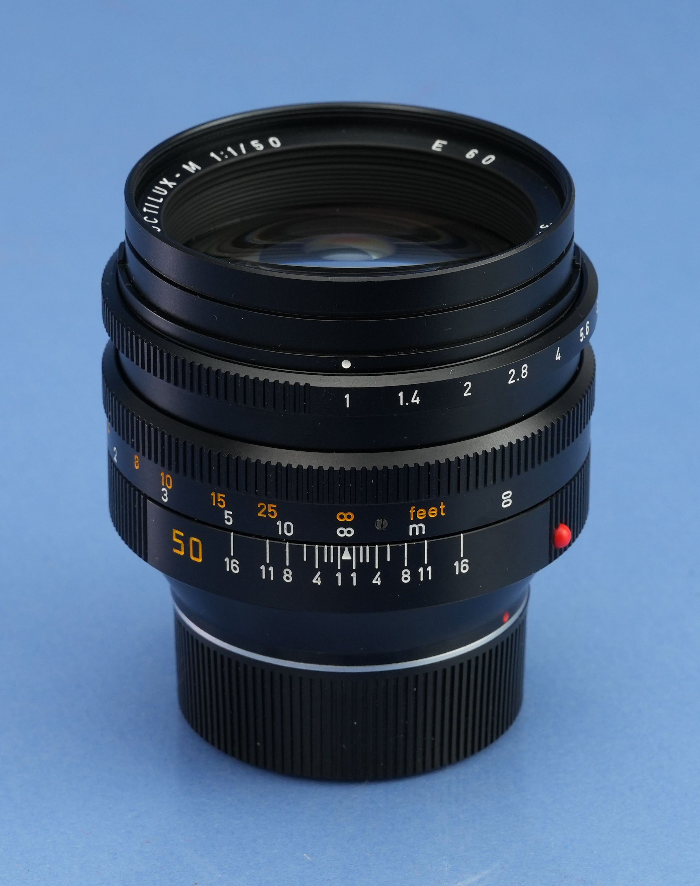 LEICA LEITZ 50MM NOCTILUX-M F1 11822 3RD VERSION E60 LENS +SHADE +FILTER MINT!
