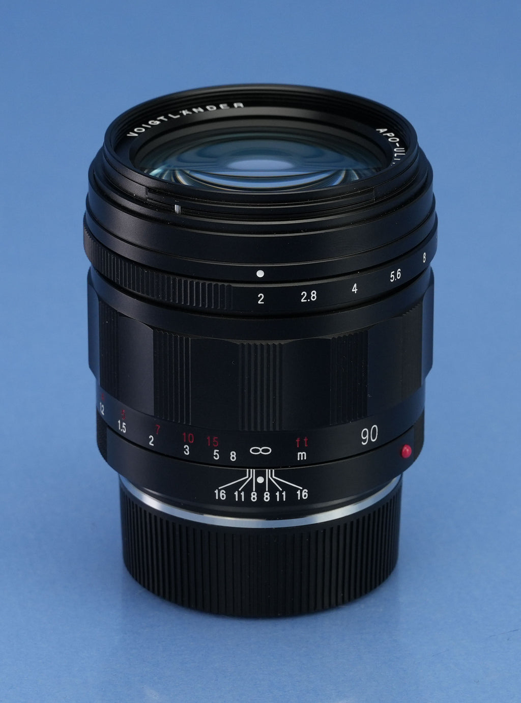 VOIGTLANDER 90MM F2 APO-ULTRON VM MOUNT LENS +HOOD +CAPS +UV FILTER +BOX MINT