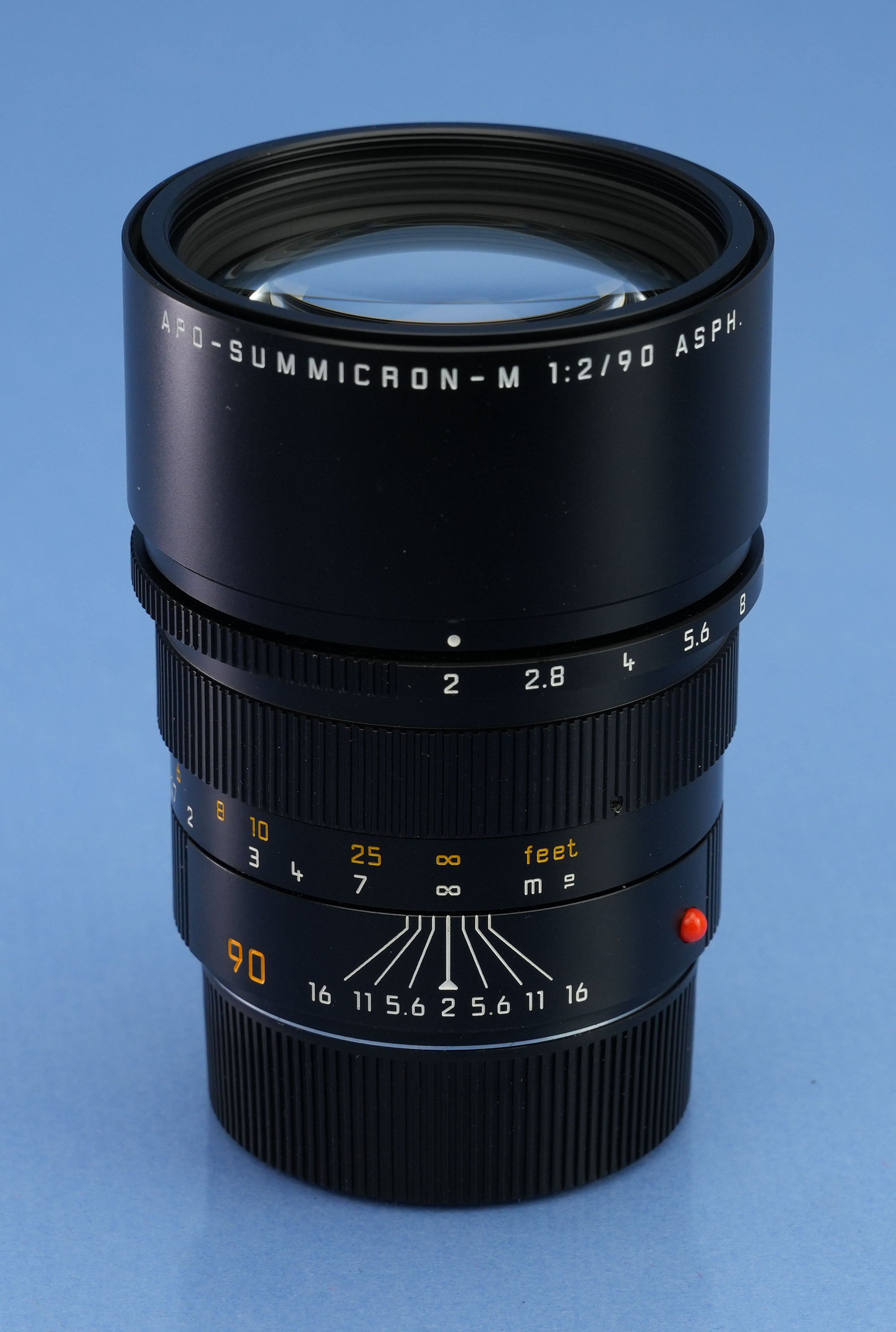 LEICA LEITZ 90MM F2 APO-SUMMICRON-M ASPH 11884 BLACK M LENS +BOX +UVa +CASE MINT