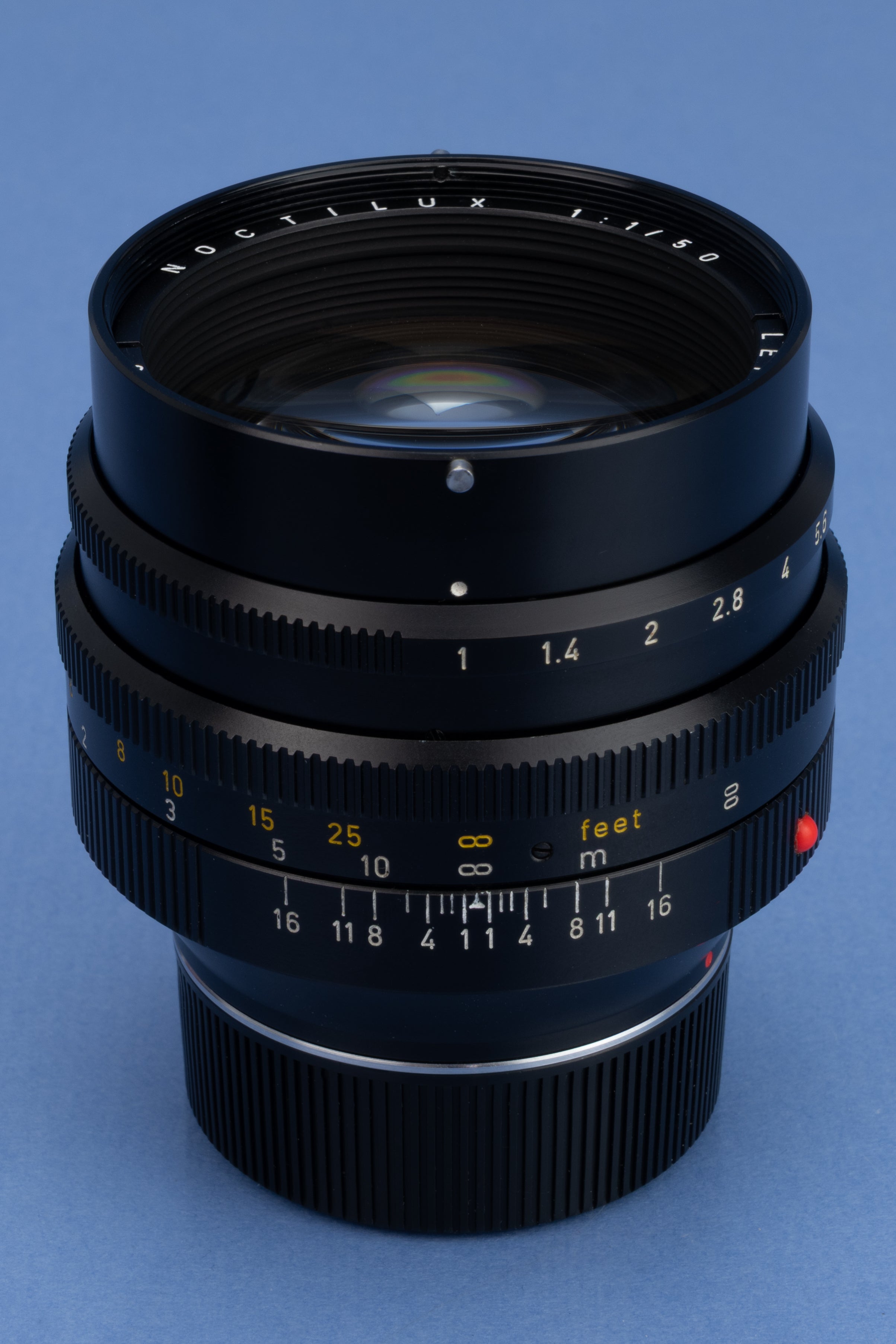 LEICA LEITZ 50MM NOCTILUX-M F1 11821 VERS.1 E58 LENS +12519 SHADE +CAPS PRETTY