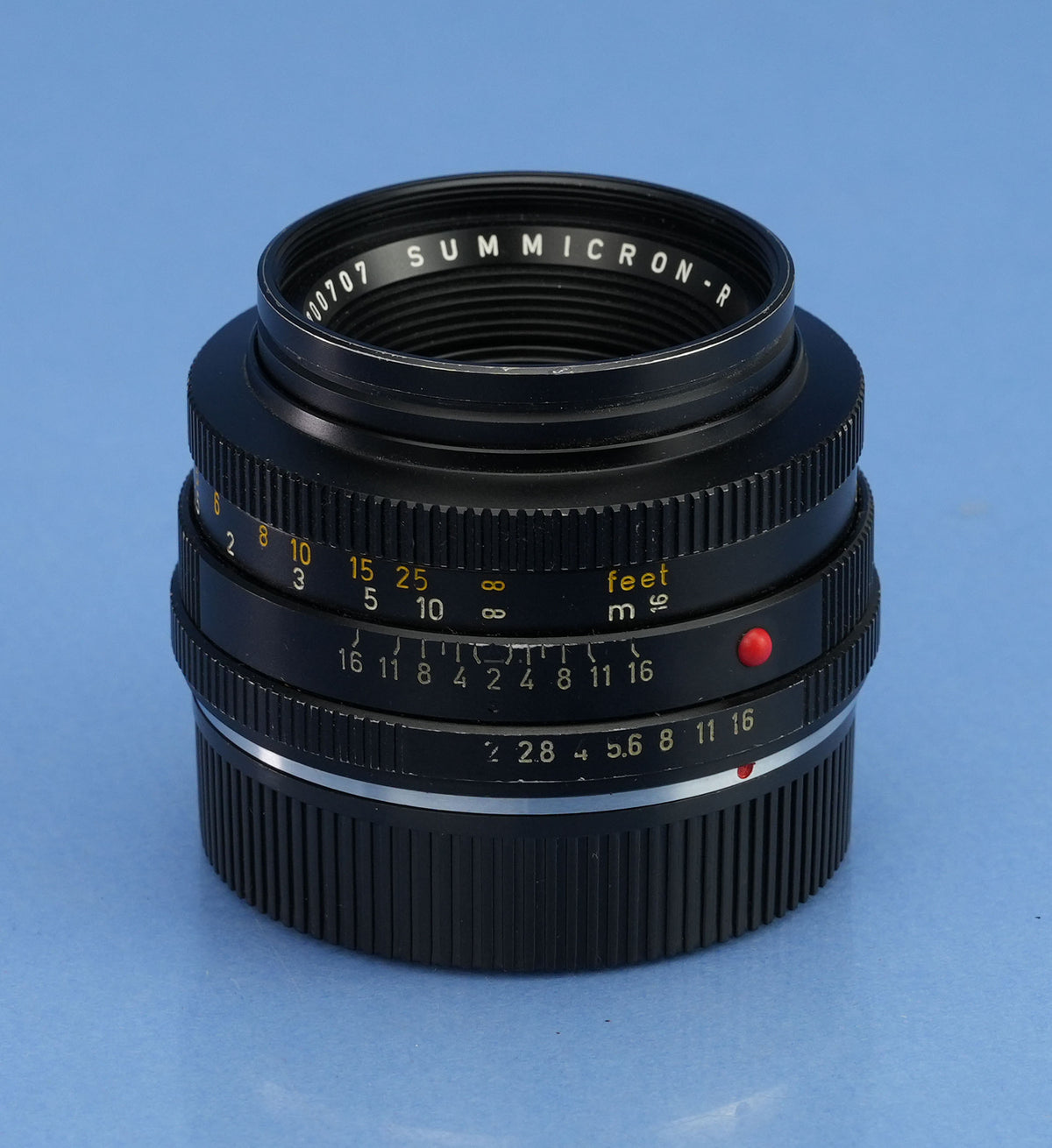 LEICA LEITZ SUMMICRON-R 50MM F2 1st VERSION 2CAM 11228 LENS +12564K SHADE