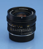 LEICA LEITZ 24MM ELMARIT-R F2.8 E60 11221 3CAM ROM LENS +CAPS +12523 HOOD NICE!