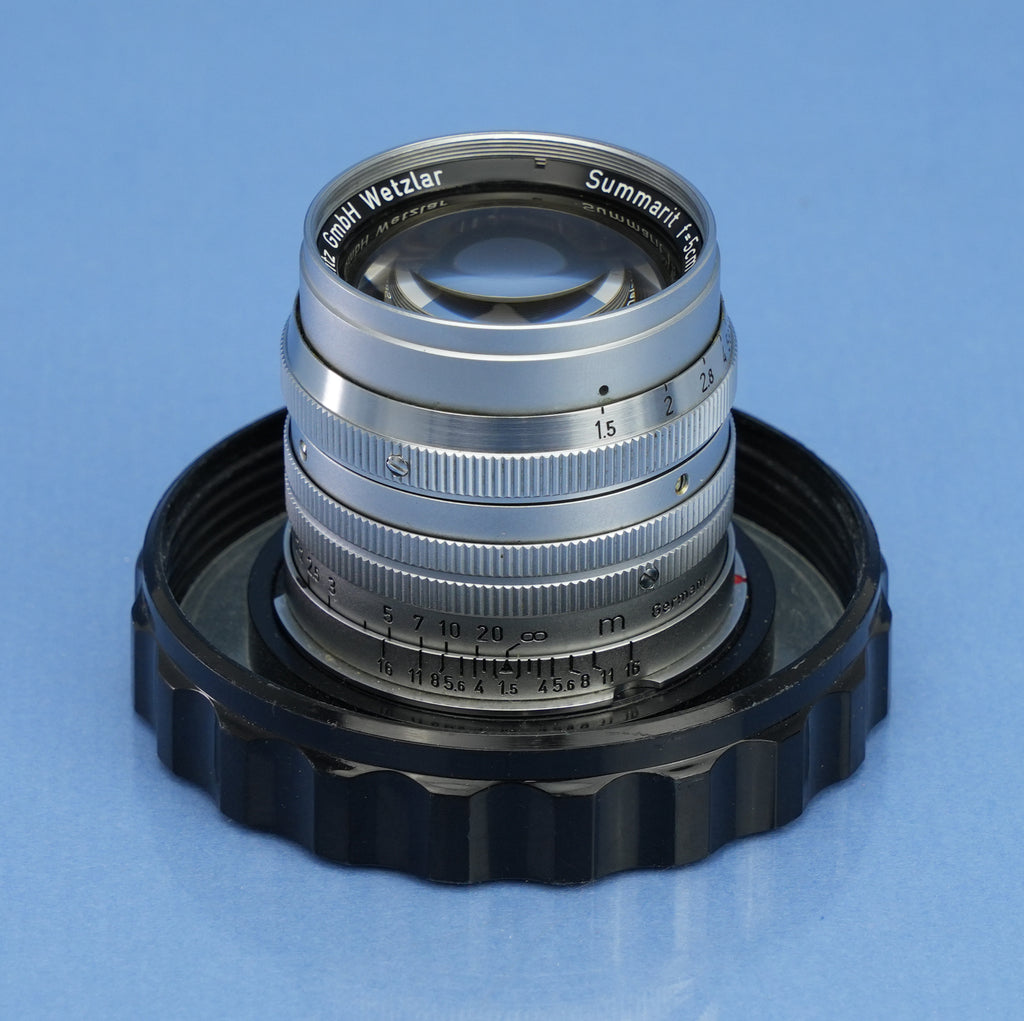 LEICA LEITZ 50MM SUMMARIT F1.5 SOOIA-M 11120 LATE # SMALL SCRIPT LENS +CAP NICE!