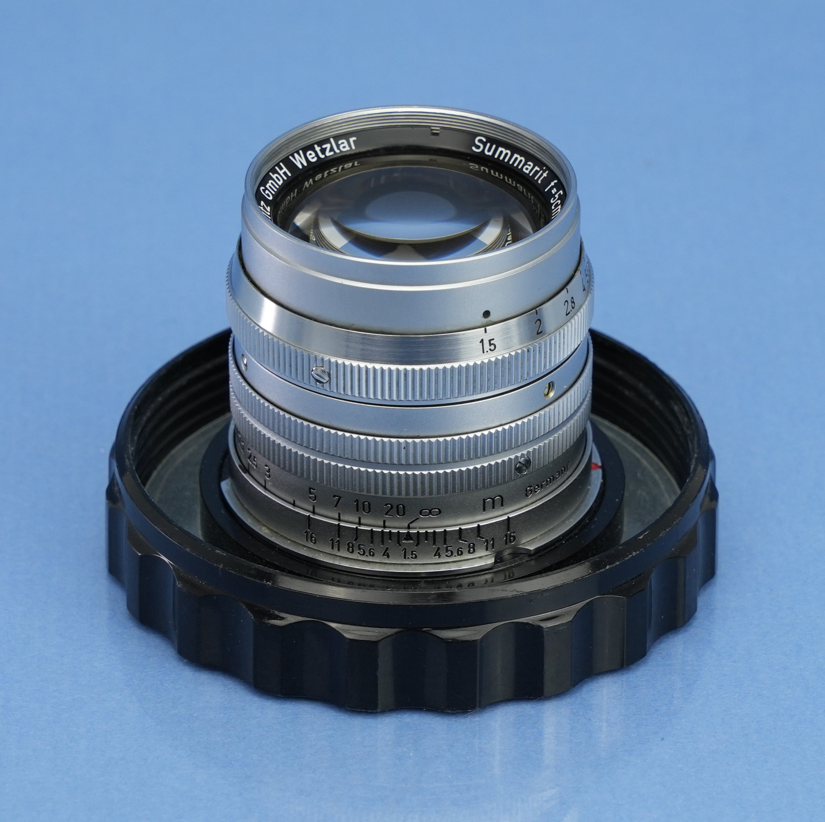 LEICA LEITZ 50MM SUMMARIT F1.5 SOOIA-M 11120 LATE # SMALL SCRIPT LENS +CAP NICE!