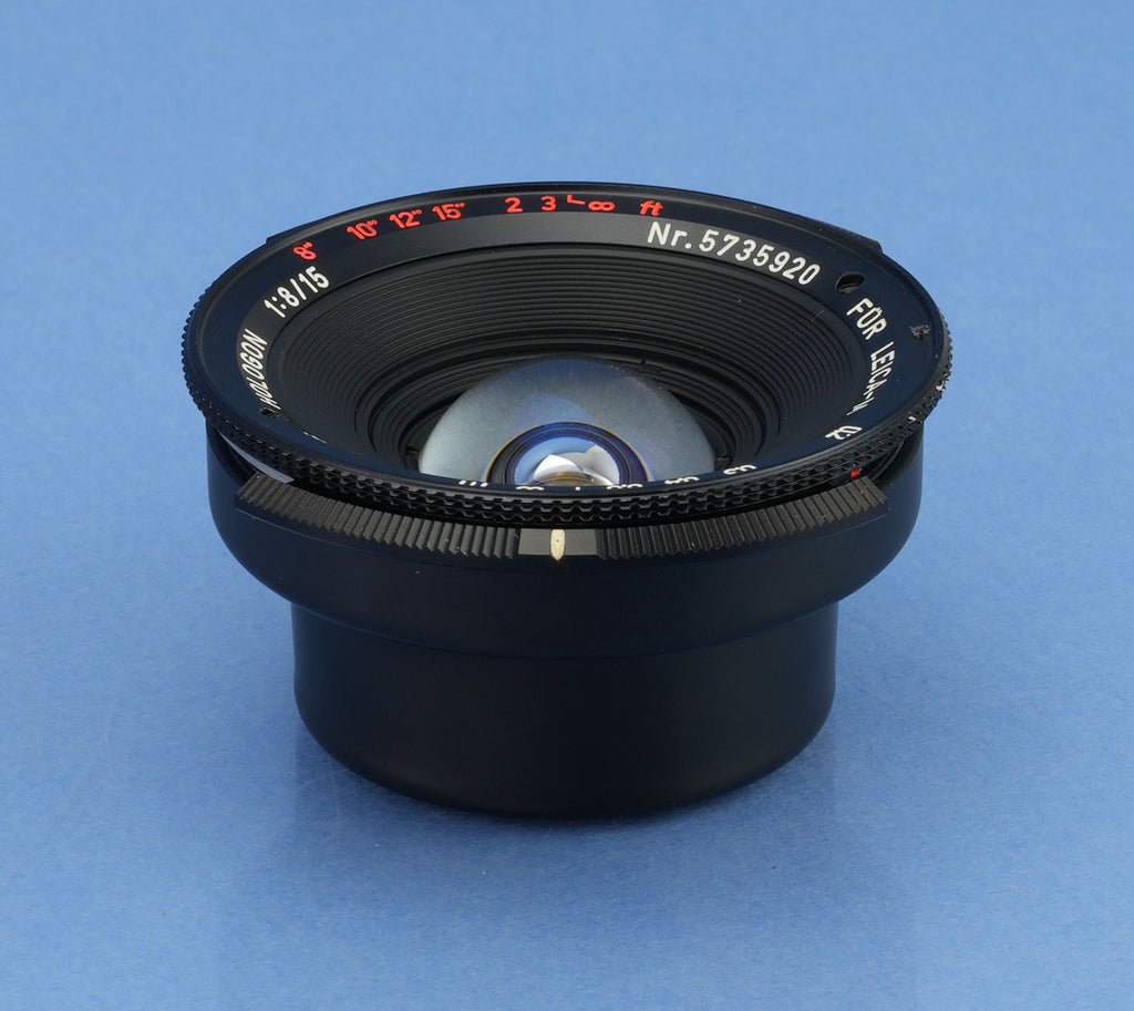 LEICA ZEISS HOLOGON-M 11003 15MM F8 OBJEKTIV +BOX +FILTER +KAPPE +SUCHER SELTEN! NEUWERTIG!