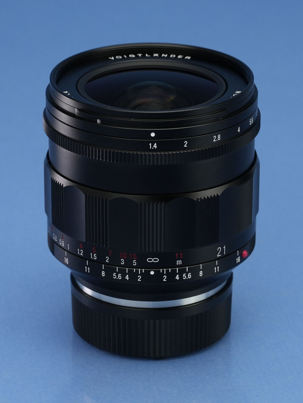 VOIGTLANDER 21MM F1.4 NOKTON ASPHERICAL VM LENS +UV FILTER +SHADE +BOX MINT!