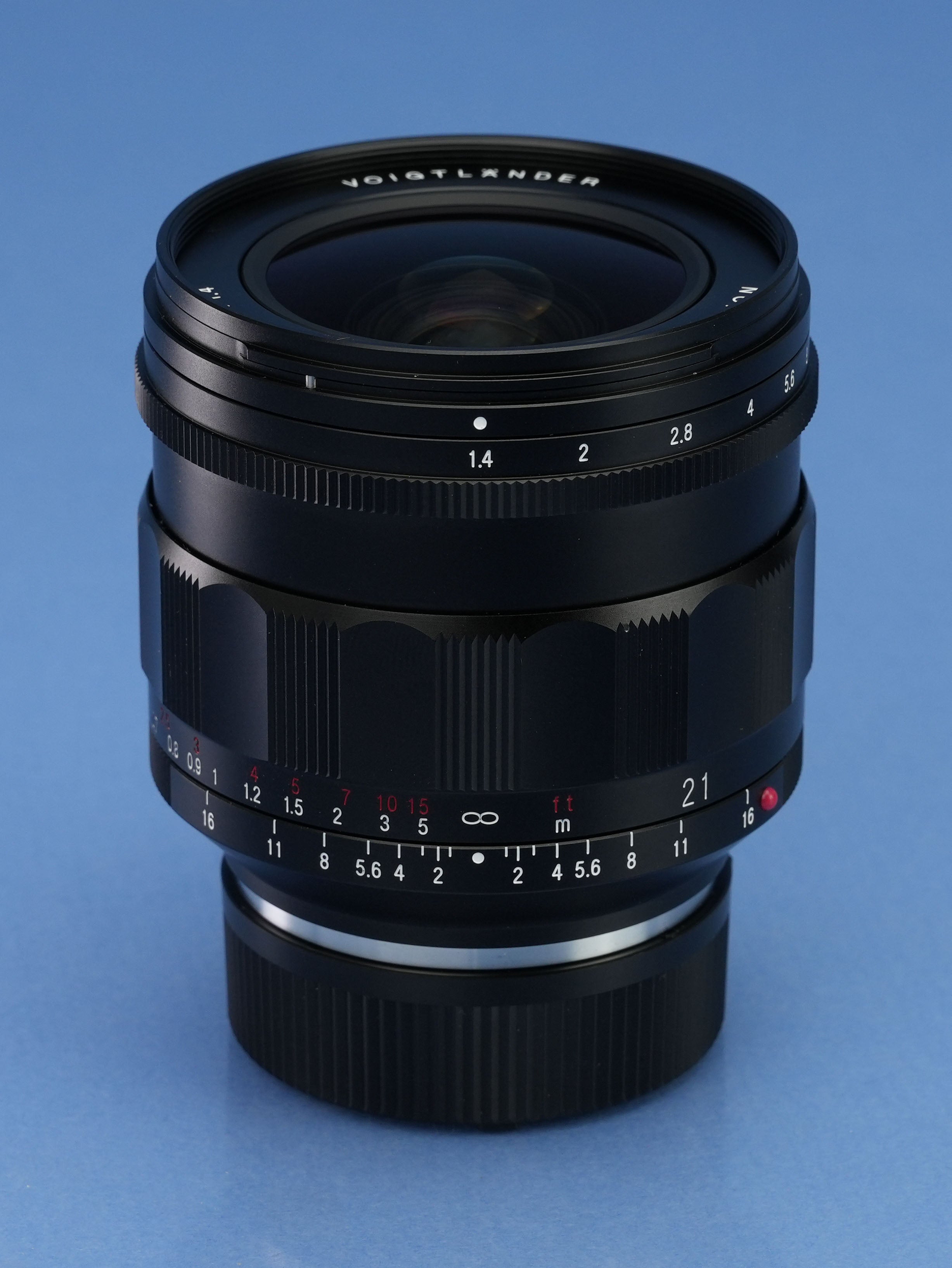VOIGTLANDER 21MM F1.4 NOKTON ASPHERICAL VM LENS +UV FILTER +SHADE +BOX MINT!