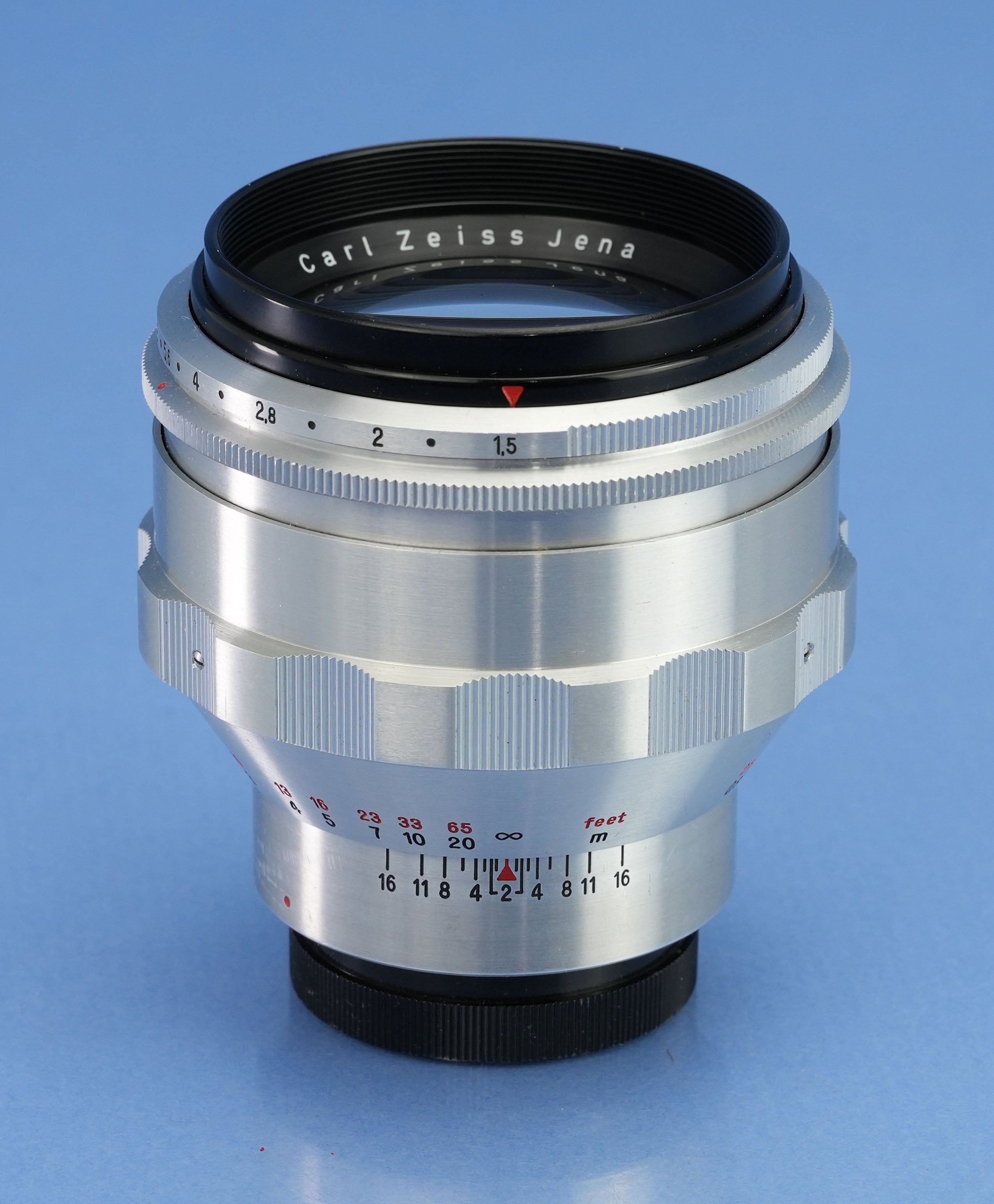 CARL ZEISS JENA 75MM F1.5 * BIOTAR EXAKTA MOUNT LENS +CAPS VERY CLEAN!