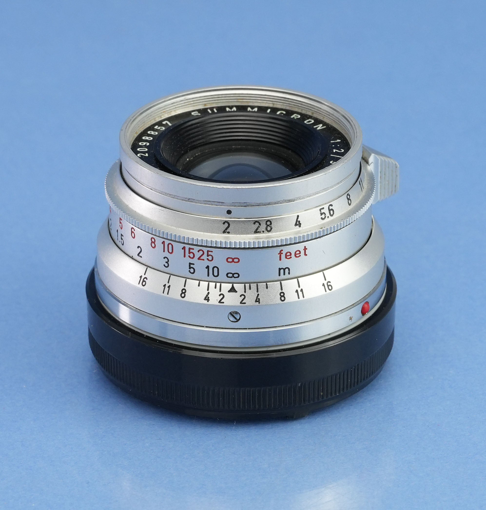 LEICA LEITZ SUMMICRON 35MM F2 M 11308 8 ELEMENT 1ST V GERMANY LENS +CAPS MINT!