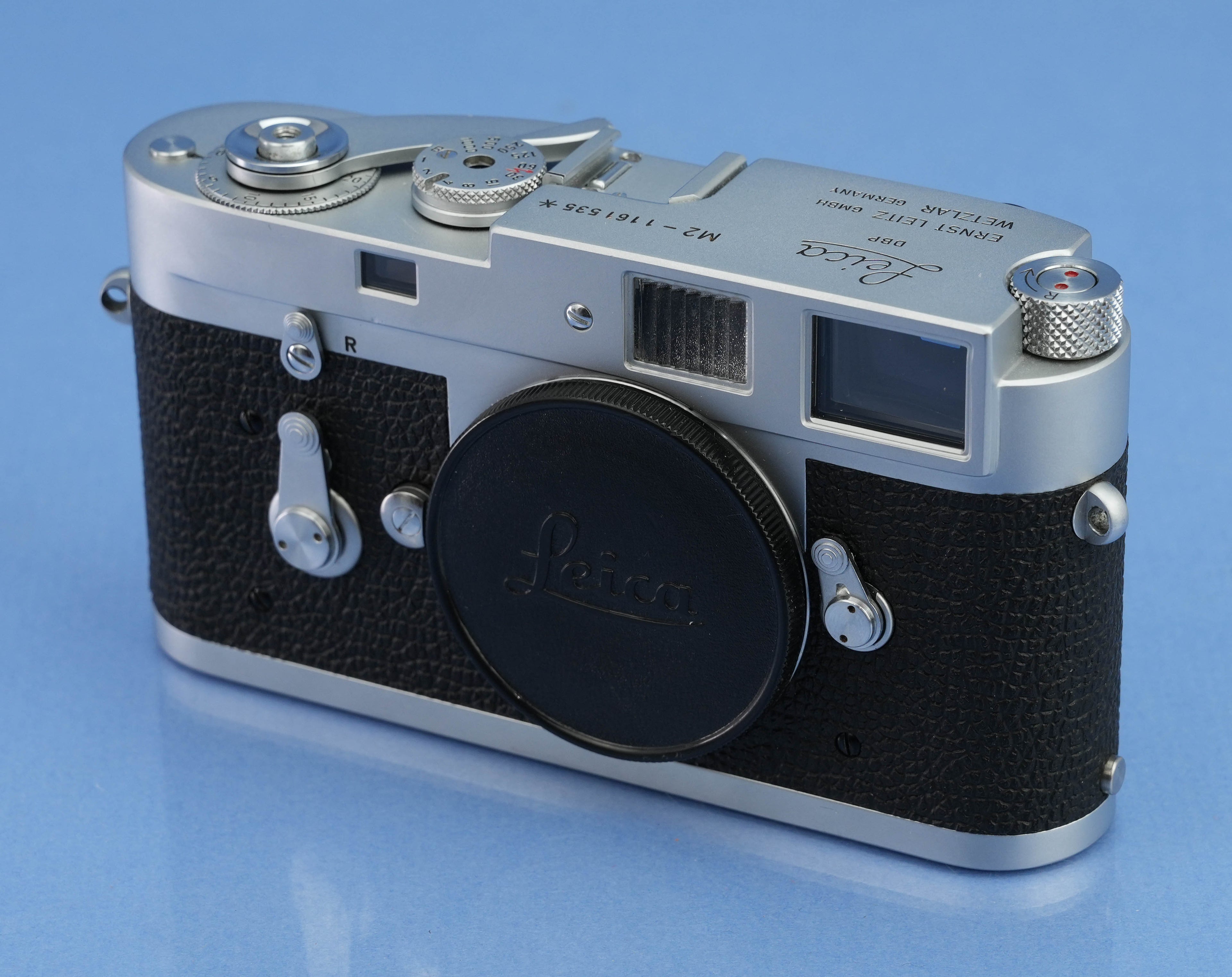 LEICA LEITZ M2 SS 10308 KOOHE CHROM-KAMERAGEHÄUSE + BOX NEUWERTIG SONDERANGEBOT * #1161535*