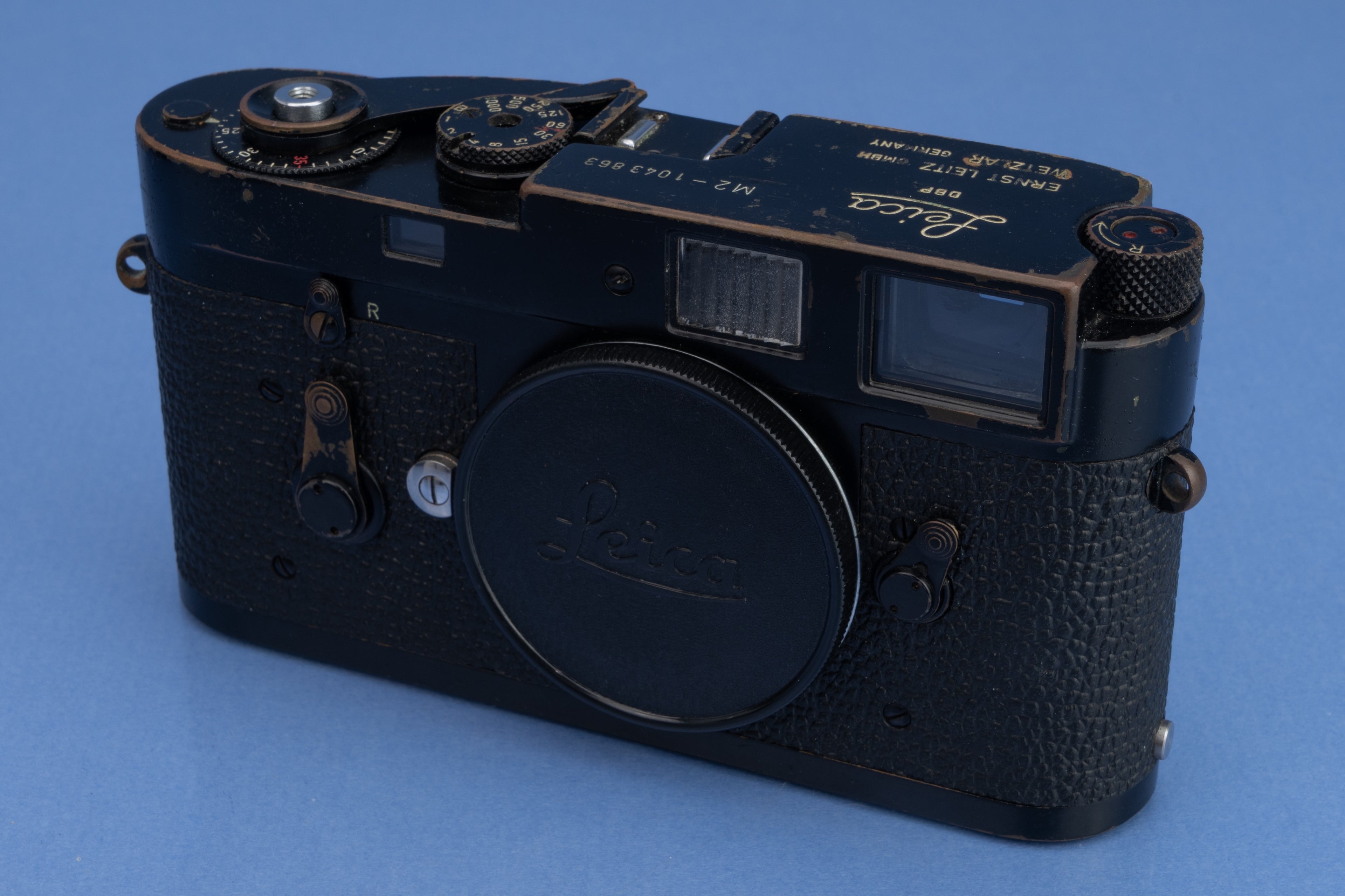 LEICA LEITZ M2 SS KOOHE #1043863 BLACK PAINT SELF TIMER RANGEFINDER CAMERA BODY