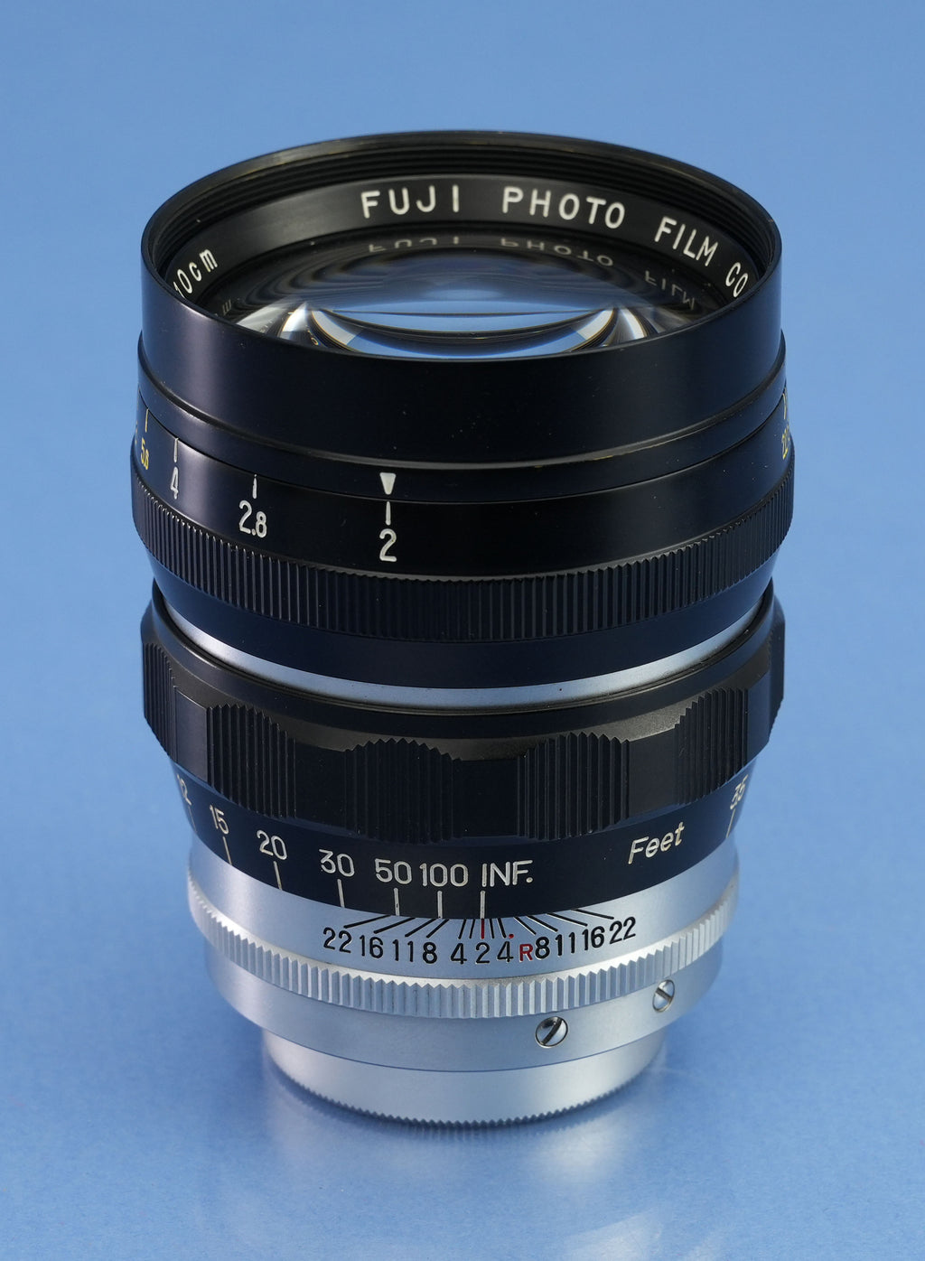 FUJI FUJINON LEICA 100MM F2 SM LTM LENS SET +VIEWFINDER +CAPS +SHADE +CASE RARE