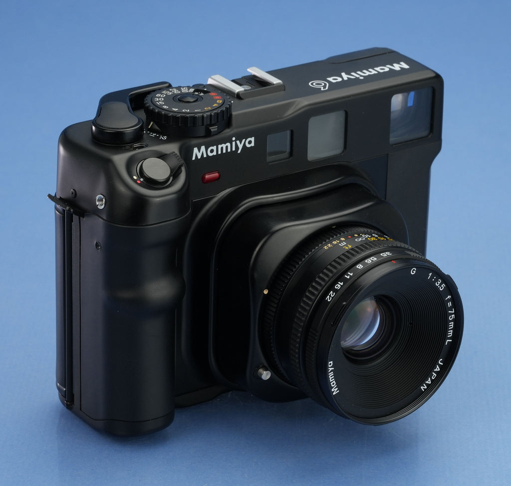MAMIYA 6 MEDIUM FORMAT 6X6 RANGEFINDER CAMERA +G 75MM F3.5 L LENS +CAP MINT!