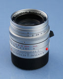 LEICA LEITZ 35MM SUMMILUX-M F1.4 ASPH CHROME 11883 LENS +PAPERS +SHADE +BOX MINT