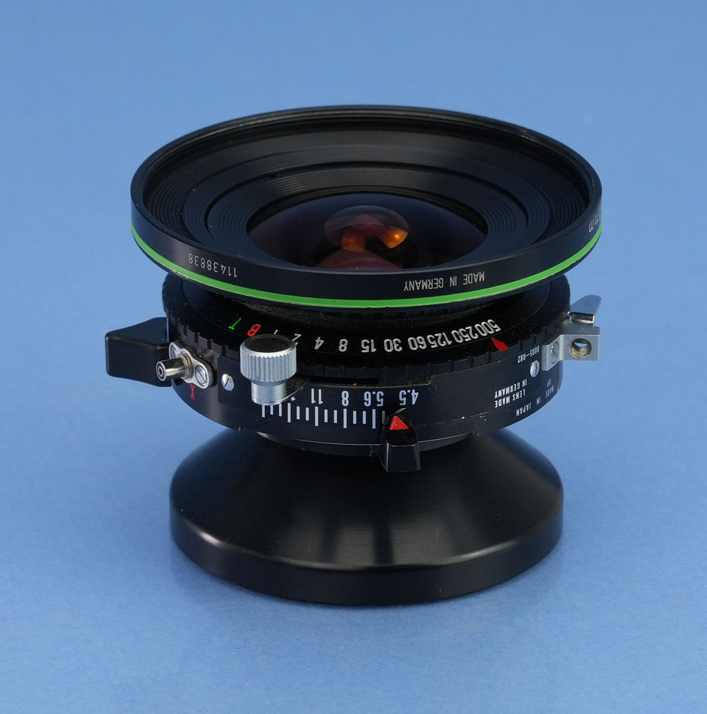 RODENSTOCK APO-GRANDAGON 35MM F4.5 WIDE ANGLE LENS COPAL 0 SHUTTER 120• +CAPS