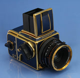 HASSELBLAD 503CX 50TH GOLD BLUE SUPREME CAMERA +80MM CF +A12 +BOX NEW OLD STOCK!