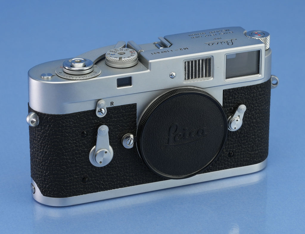 LEICA LEITZ M2 SS SELF TIMER CHROME RANGEFINDER CAMERA BODY 10308 +BOX CLEAN!