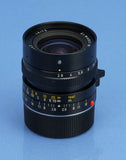 LEICA LEITZ 28MM ELMARIT-M F2.8 3rd V 11804 M LENS +CAPS +SHADE +BOX VERY NICE!