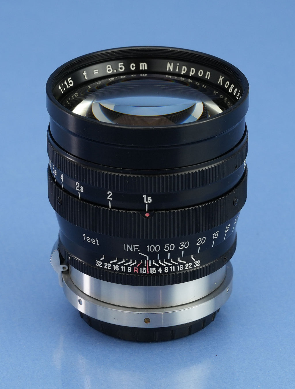 NIKON NIKKOR-S.C 85MM F1.5 S RANGEFINDER LENS +SHADE +CAPS RARE! MINT! #265983