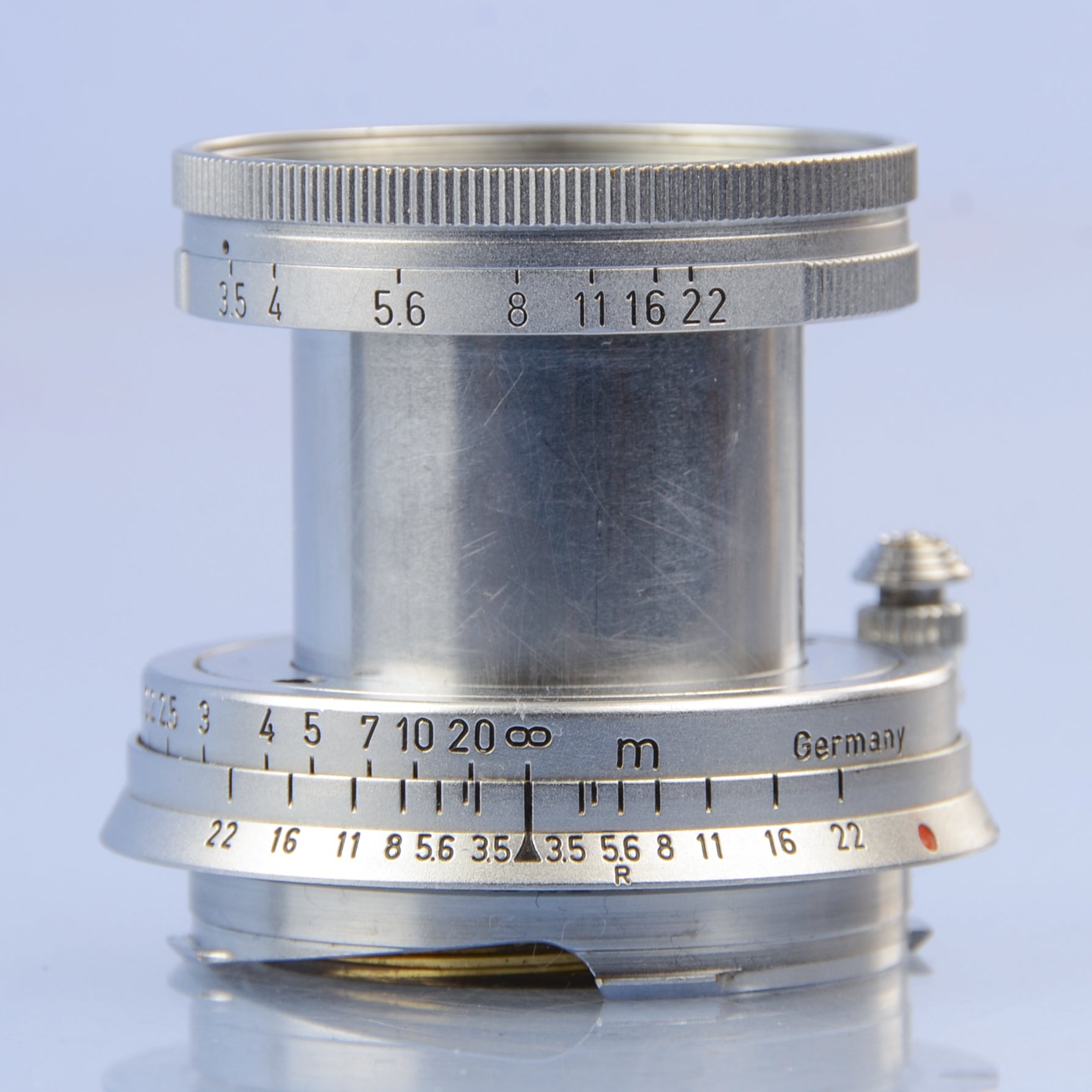 LEICA LEITZ 50MM ELMAR F3.5 11110 M CHROME COLLAPSIBLE M LENS CLEAN