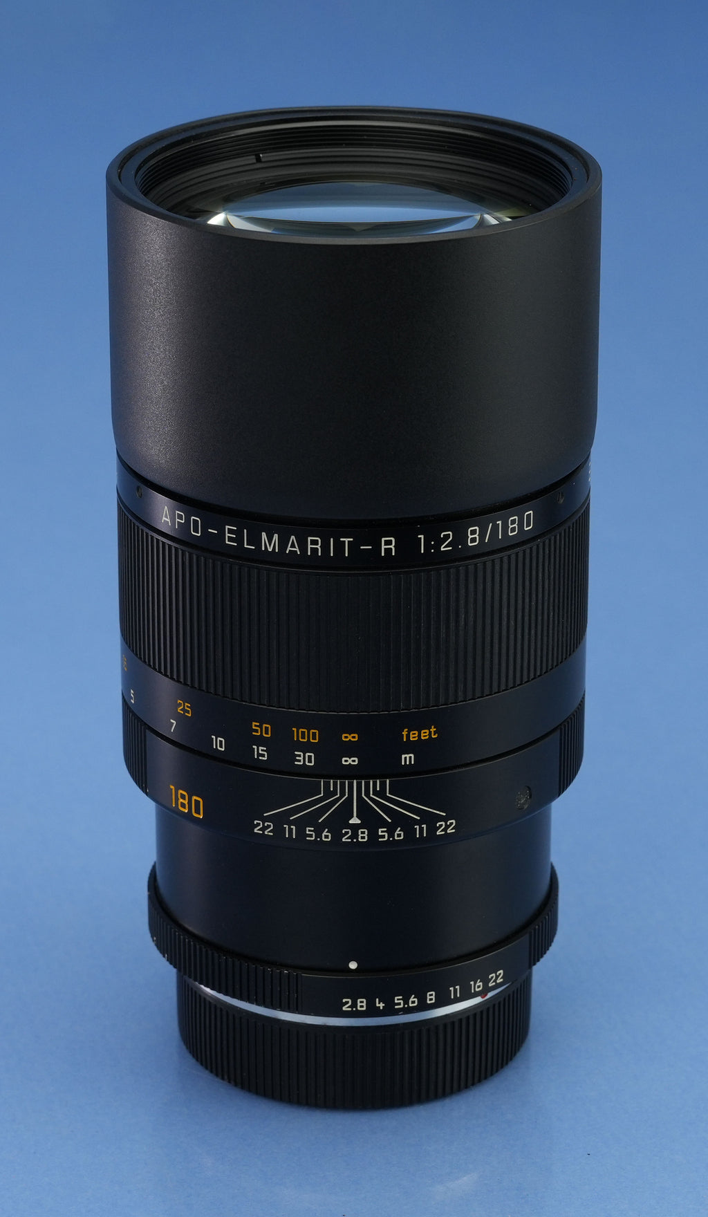 LEICA LEITZ 11273 APO-ELMARIT-R 180MM F2.8 R ROM LENS +BOX +CAPS +CASE NICE!